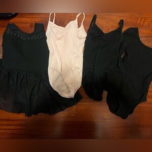 Black and Pink Dance Leotards